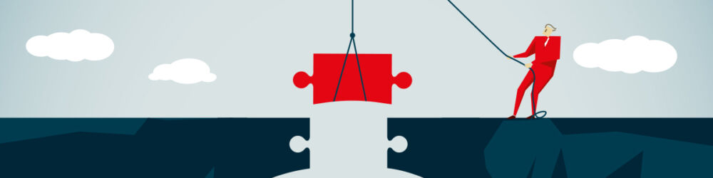 missing puzzle piece bridge An image showing bridge lending.