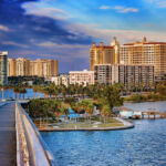 Going toward Downtown Sarasota from from the Ringling Bridge