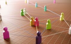 Photo illustrating concept of networking.