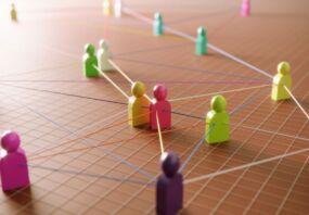 Frustrated originators are seeking out employers with dry powder Photo illustrating concept of networking.