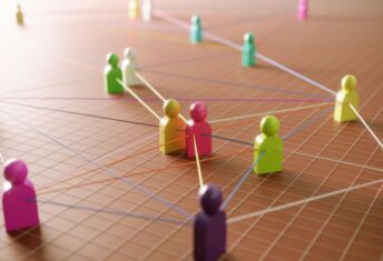 Frustrated originators are seeking out employers with dry powder Photo illustrating concept of networking.