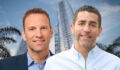 Scale closes $460m loan to fund Miami residential development Slate Property Group's Daniel Ridloff and Martin Nussbaum in front of a Miami development rendering.
