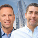 Scale closes $460m loan to fund Miami residential development Slate Property Group's Daniel Ridloff and Martin Nussbaum in front of a Miami development rendering.