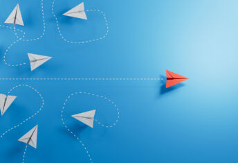 Savanna’s Bryant Park refi shows why loan extensions can be worth it Paper planes, white flying randomlly but for one in red flying with purpose