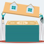 House on stack of currency.