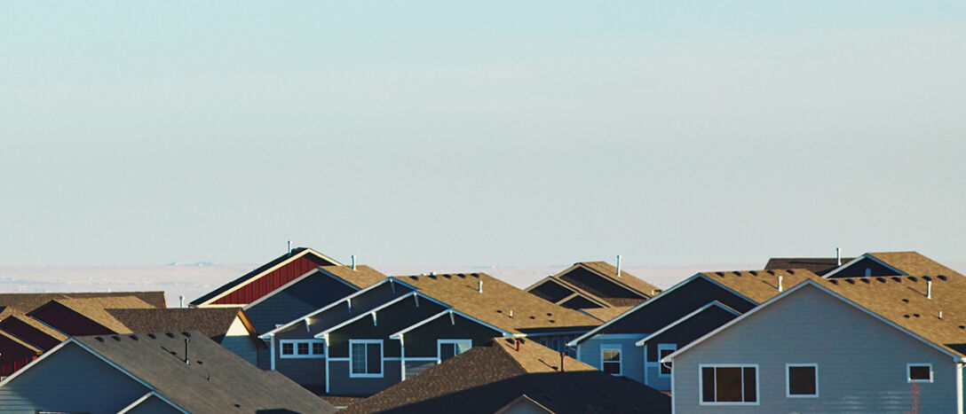 Residential housing background taken in Colorado.