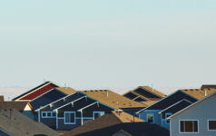 Residential housing background taken in Colorado.