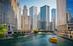 Image of Chicago's river cityscape.