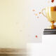 Image of award trophies.