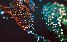 3d illustration and concept of international logistics of agreements and international business. Networks and companies around the world.