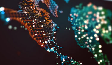 3d illustration and concept of international logistics of agreements and international business. Networks and companies around the world.