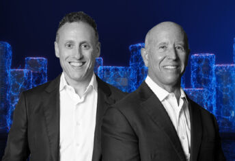 Jonathan Pollack, Barry Sternlicht head shots on PERE Credit background
