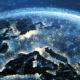 Who raised the most for each region in the PERE Credit 100 A digital rendering of the view of Europe from space