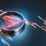 BGO on separating signal from noise in global real estate credit A magnifying glass over a data visualisation reveals a warning sign in red