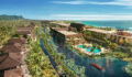 A rendering of the redeveloped Coco Palms Resort in Kauai, Hawaii.
