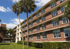 A photo of a hotel complex